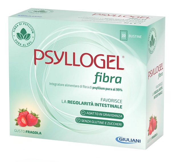 PSYLLOGEL FIBRA FRAGOLA 20 BUSTINE - Farmacia di Regoledo Srl