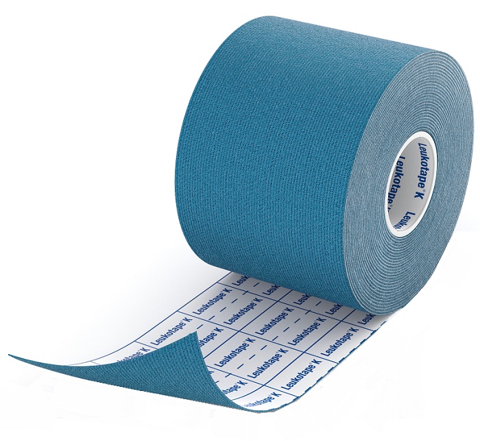 BENDA ADESIVA LEUKOTAPE K PER TAPING FISIOTERAPICO LARGHEZZA 5 CM LUNGHEZZA 5 M COLORE BLU IN ROTOLO - Farmacia di Regoledo Srl