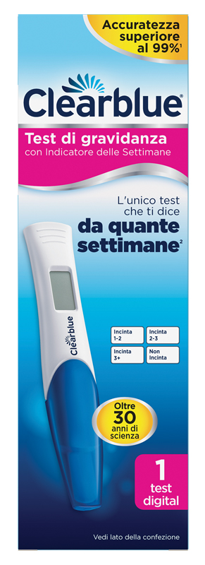 Clearblue - Test di Gravidanza con indicatore delle settimane - 1 pezzo - Farmacia di Regoledo Srl