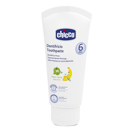 Chicco - Dentifricio 6+ mesi - Gusto Mela-Banana - 50 ml - Farmacia di Regoledo Srl