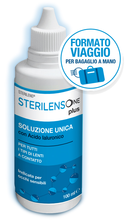 Sterilens One plus - Soluzione unica con Acido ialuronico - 100ml - Farmacia di Regoledo Srl