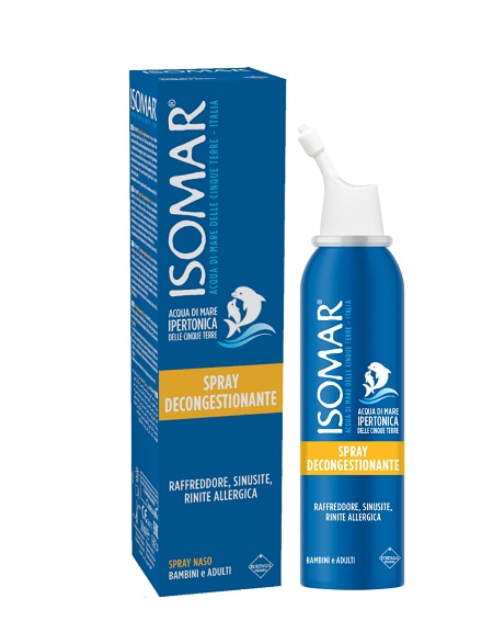 ISOMAR NASO CHIUSO SOLUZIONE ACQUA DI MARE IPERTONICA PER DECONGESTIONE NASO CHIUSO 50 ML - Farmacia di Regoledo Srl