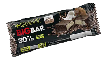 +Watt - The big Bar 30% - Gusto Cocco 80 grammi - Farmacia di Regoledo Srl