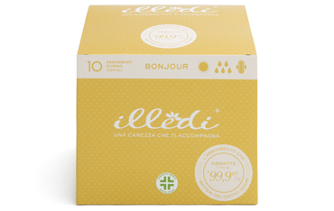 Illedi - Assorbenti giorno con Ali Bonjour - 10 pezzi - Farmacia di Regoledo Srl