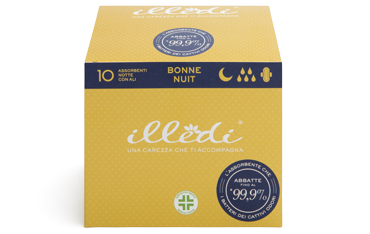 Illedi - Assorbenti notturni Bonne Nuit - 10 pezzi - Farmacia di Regoledo Srl