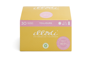 Illedi - Salvaslip anatomici in cotone Toujours - 30 pezzi - Farmacia di Regoledo Srl