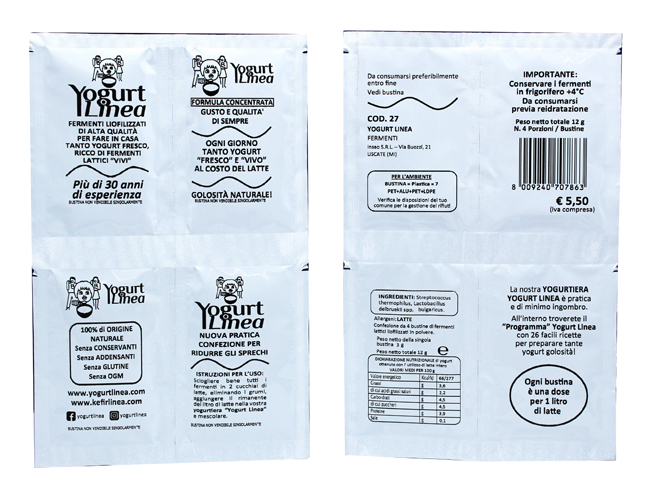 YOGURT LINEA FERMENTI LIOFILIZZATI 4 BUSTINE DA 6,5 G - Farmacia di Regoledo Srl
