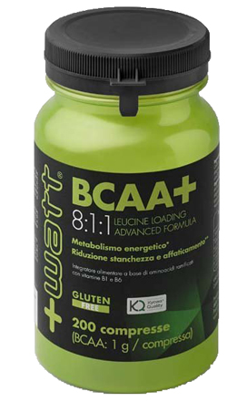 +Watt - BCAA 8:1:1 Leucine Loading Advanced Formula - 200 compresse - Farmacia di Regoledo Srl