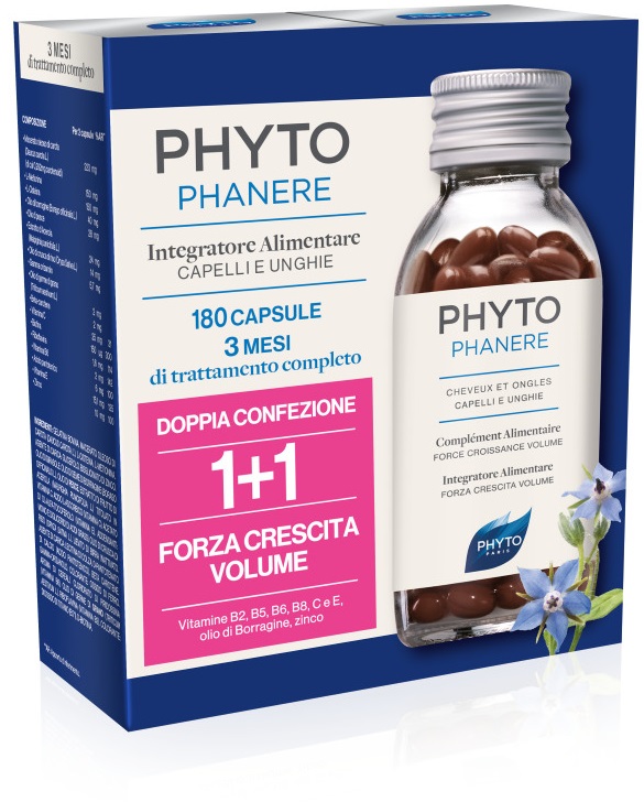 PHYTO PARIS PHYTOPHANERE INTEGRATORE ALIMENTARE CAPELLI/UNGHIE 90+90 CAPSULE - Farmacia di Regoledo Srl