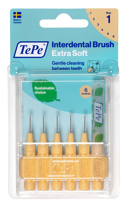 Tepe - Scovolino Extrasoft Arancione 0,45 mm - Misura 1 - 6 pezzi - Farmacia di Regoledo Srl