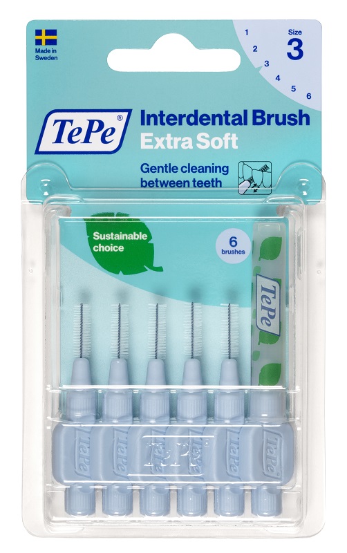 Tepe - Scovolino Blu Extrasoft 0,6 mm - Misura 3 - 6 pezzi - Farmacia di Regoledo Srl