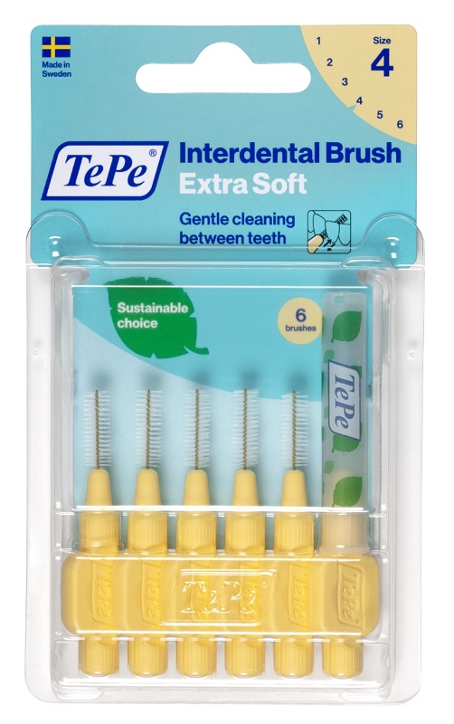 Tepe - Scovolino Giallo Extrasoft 0,7mm - 6 pezzi - Farmacia di Regoledo Srl