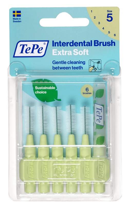 Tepe - Scovolino Verde ExtraSoft 0,8mm - Misura 5 - 6 pezzi - Farmacia di Regoledo Srl
