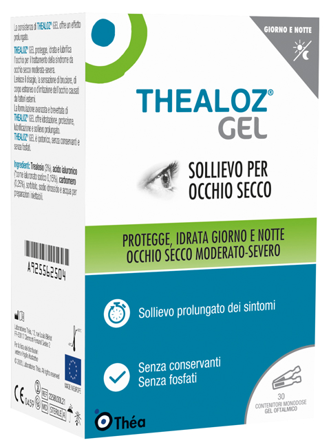 THEALOZ GEL OFTALMICO 30 CONTENITORI MONODOSE 0,4 G - Farmacia di Regoledo Srl