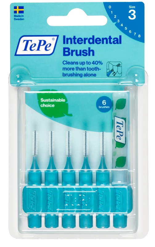 Tepe - Scovolino Blu 0,60 mm - Misura 3 - 6 pezzi - Farmacia di Regoledo Srl