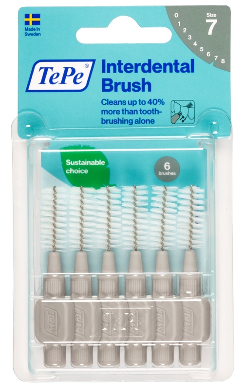 Tepe - Scovolino Grigio 1,3mm - Misura 7 - 6 pezzi - Farmacia di Regoledo Srl