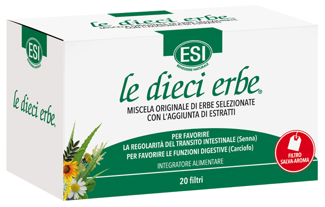 ESI LE DIECI ERBE TISANA 20 FILTRI - Farmacia di Regoledo Srl