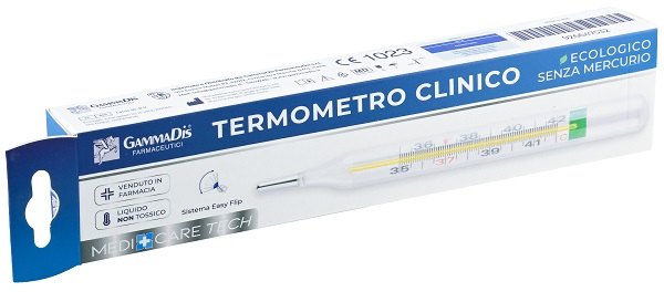 TERMOMETRO CLINICO ECOLOGICO SENZA MERCURIO 1 PEZZO MEDICARE - Farmacia di Regoledo Srl