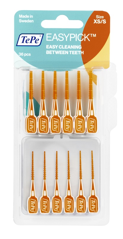 Tepe - Easy Pick - Scovolini Arancione Extrasmall/Small - 36 pezzi - Farmacia di Regoledo Srl