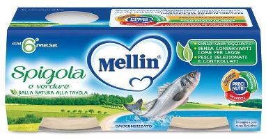 Mellin - Omogenizzato Spigola - 2 vasetti da 80 grammi - Farmacia di Regoledo Srl