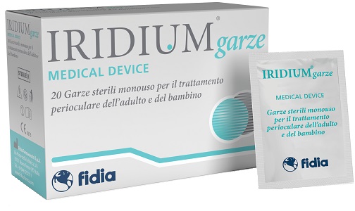 Iridium garze - Garza oculare medicata in tessuto non tessuto - 20 pezzi - Farmacia di Regoledo Srl