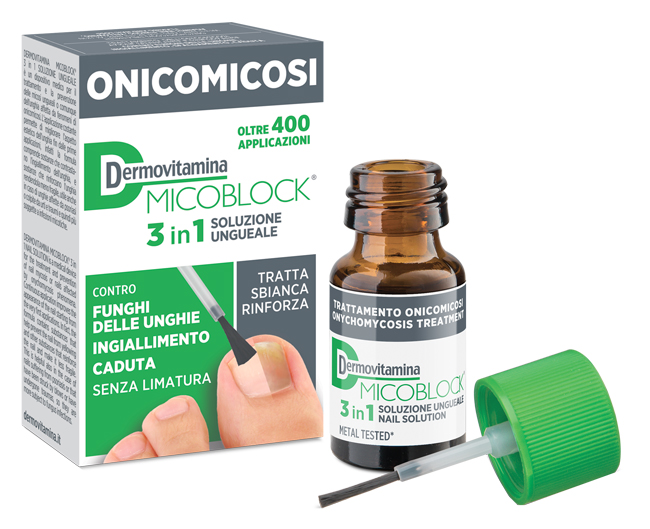 DERMOVITAMINA MICOBLOCK 3 IN 1 ONICOMICOSI SOLUZIONE UNGUEALE 7 ML - Farmacia di Regoledo Srl