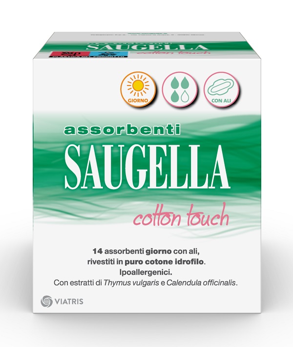 Saugella - Cotton Touch Assorbenti giorno - 14 pezzi - Farmacia di Regoledo Srl
