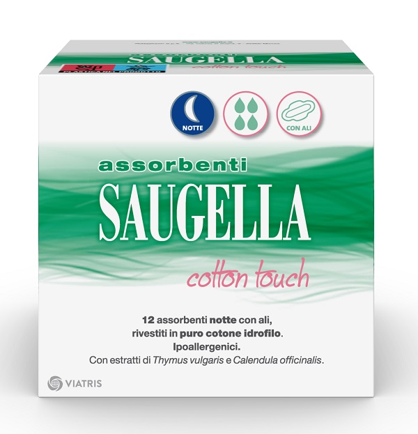 Saugella - Cotton Touch  Assorbenti notte 12 pezzi - Farmacia di Regoledo Srl
