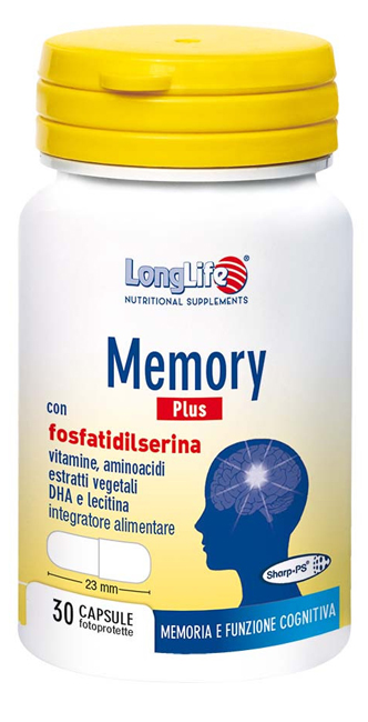 LONGLIFE MEMORY PLUS 30 CAPSULE FOTOPROTETTE - Farmacia di Regoledo Srl
