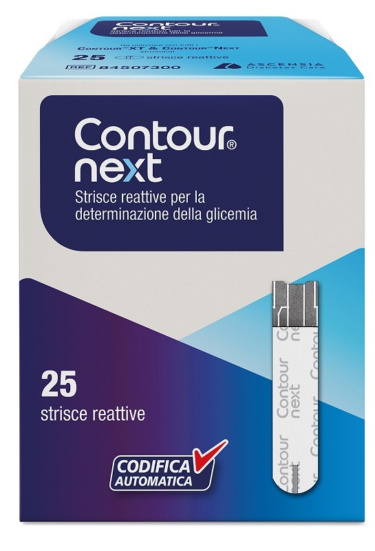 STRISCE MISURAZIONE GLICEMIA CONTOUR NEXT 25 PEZZI - Farmacia di Regoledo Srl