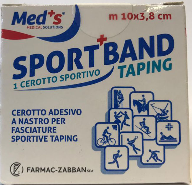 CEROTTO MEDS TELA BIANCA SPORTIVO 1000X3,8 CM - Farmacia di Regoledo Srl
