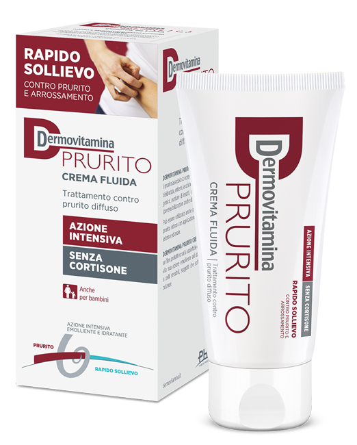 DERMOVITAMINA PRURITO CREMA FLUIDA AZIONE INTENSIVA SENZA CORTISONE 150 ML - Farmacia di Regoledo Srl