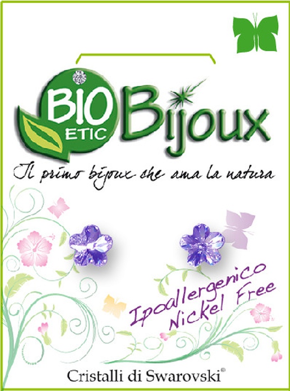 ORECCHINO FIORE 6MM VIOLET - Farmacia di Regoledo Srl