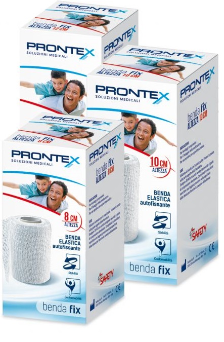 BENDA ELASTICA PRONTEX FIX AUTOFISSANTE 12 CM DI ALTEZZA PER4 METRI IN ESTENSIONE 1 PEZZO - Farmacia di Regoledo Srl