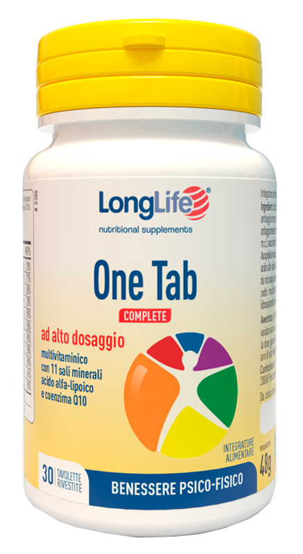 LONGLIFE ONE TAB COMPLETE 30 TAVOLETTE RIVESTITE - Farmacia di Regoledo Srl