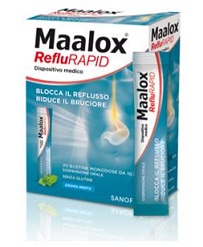 SOSPENSIONE ORALE MAALOX REFLURAPID 20 BUSTINE MONODOSE DA 10 ML - Farmacia di Regoledo Srl