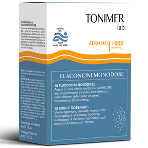 TONIMER LAB AEROSOL 18 FLACONCINI 3 ML MONODOSE - Farmacia di Regoledo Srl