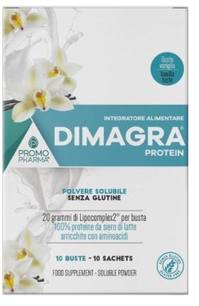 DIMAGRA PROTEIN POLVERE SOLUBILE GUSTO VANIGLIA 10 BUSTINE - Farmacia di Regoledo Srl