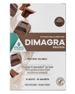 DIMAGRA PROTEIN CIOCCOLATO 10 BUSTE - Farmacia di Regoledo Srl