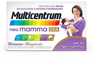 MULTICENTRUM NEO MAMMA DHA 30 COMPRESSE + 30 CAPSULE MOLLI - Farmacia di Regoledo Srl