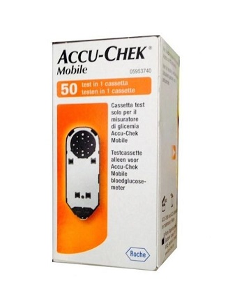 STRISCE MISURAZIONE GLICEMIA ACCU-CHEK MOBILE 50 TEST MIC 2 - Farmacia di Regoledo Srl