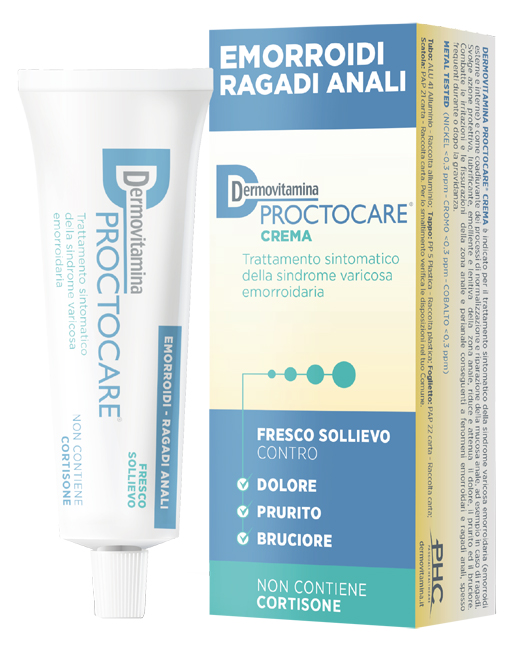 DERMOVITAMINA PROCTOCARE CREMA EMORROIDI RAGADI ANALI 30 ML CON CANNULA - Farmacia di Regoledo Srl