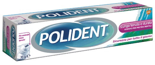 ADESIVO PROTESI DENTALI POLIDENT LUNGA TENUTA 70 G - Farmacia di Regoledo Srl