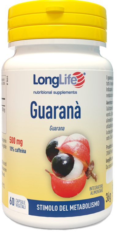 LONGLIFE GUARANA' 60 CAPSULE VEGETALI - Farmacia di Regoledo Srl
