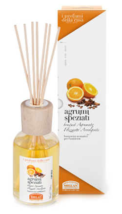Helan - Profumatore per ambiente - Agrumi speziati 100 ml con bastoncini - Farmacia di Regoledo Srl