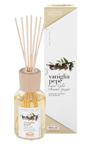 Helan - Profumatore ambiente - Vaniglia e Pepe - 100 ml con bastoncino - Farmacia di Regoledo Srl