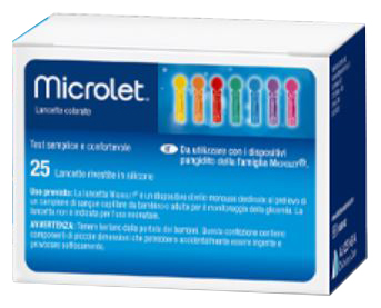 LANCETTE PUNGIDITO PER DISPOSITIVO MICROLET 25 PEZZI - Farmacia di Regoledo Srl