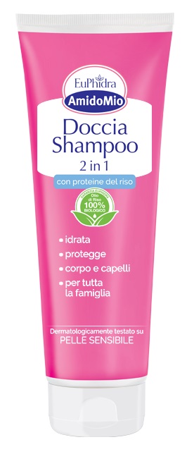 EUPHIDRA AMIDOMIO DOCCIA SHAMPOO 2 IN 1 250 ML - Farmacia di Regoledo Srl