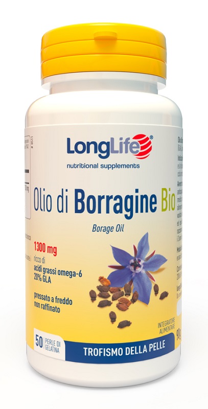Longlife Olio Borragine Bio 50 perle - Farmacia di Regoledo Srl