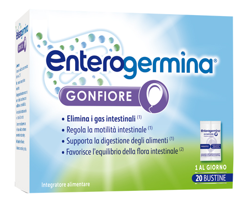 ENTEROGERMINA GONFIORE 20 BUSTINE BIPARTITE - Farmacia di Regoledo Srl